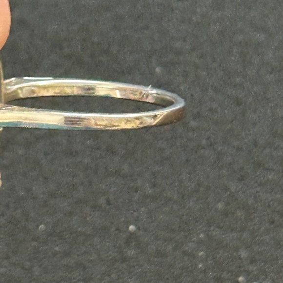 925 Sterling silver ring rectangular Mojave Blue Turquoise NWOT - Picture 11 of 15